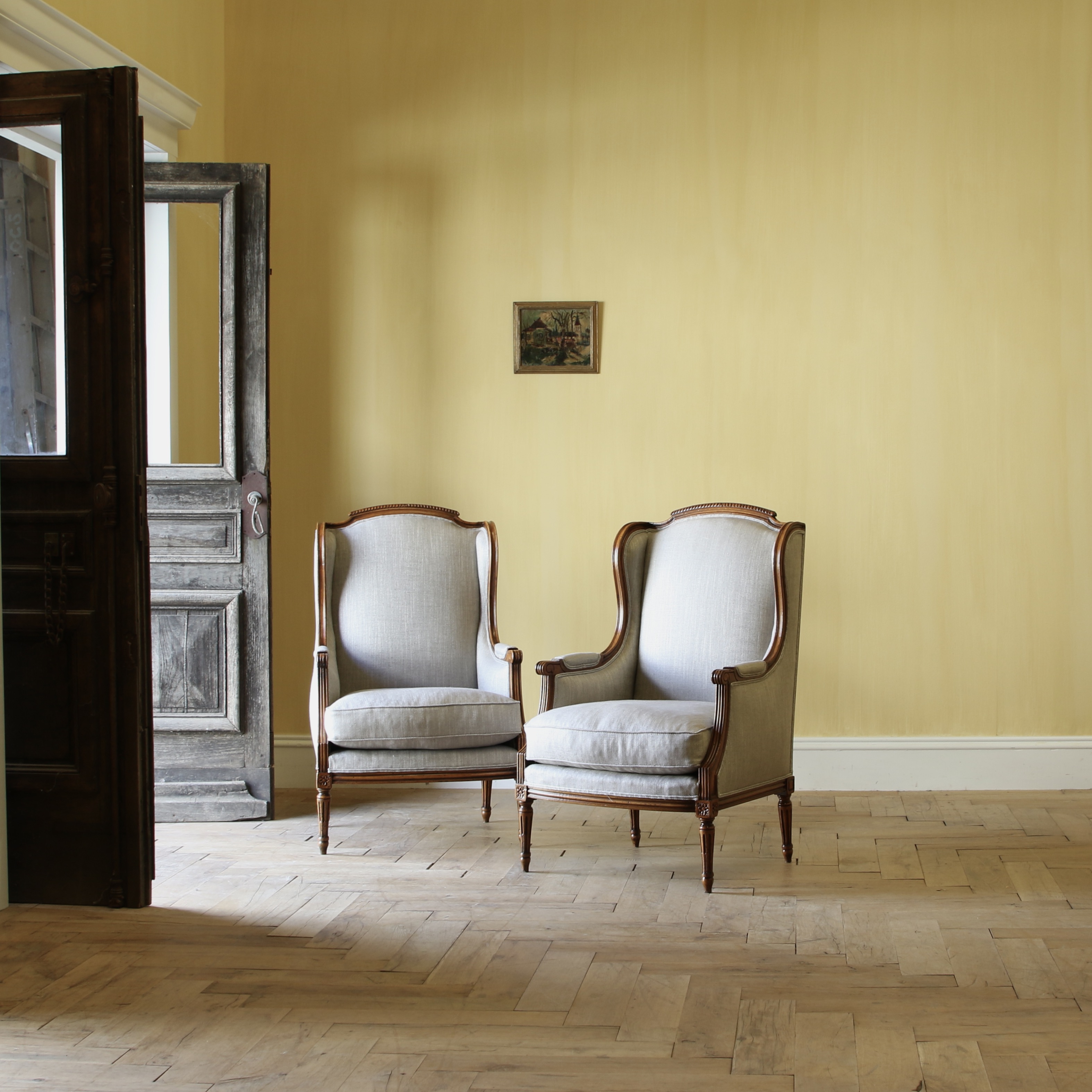 153-75 - Wing Back Louis XVI Armchairs